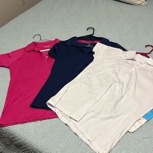 NWT Tennis, Pickleball, golf lot set of 3 Polo shirts size M